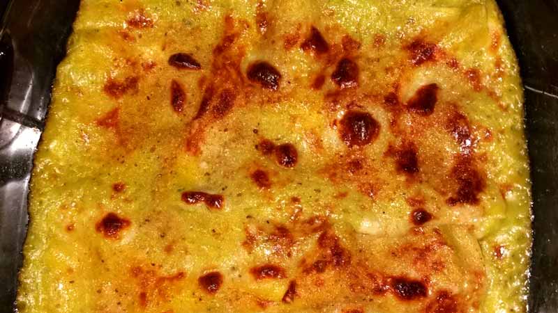 Lasagne Vegetariane con Zucchine, Mozzarella e Besciamella